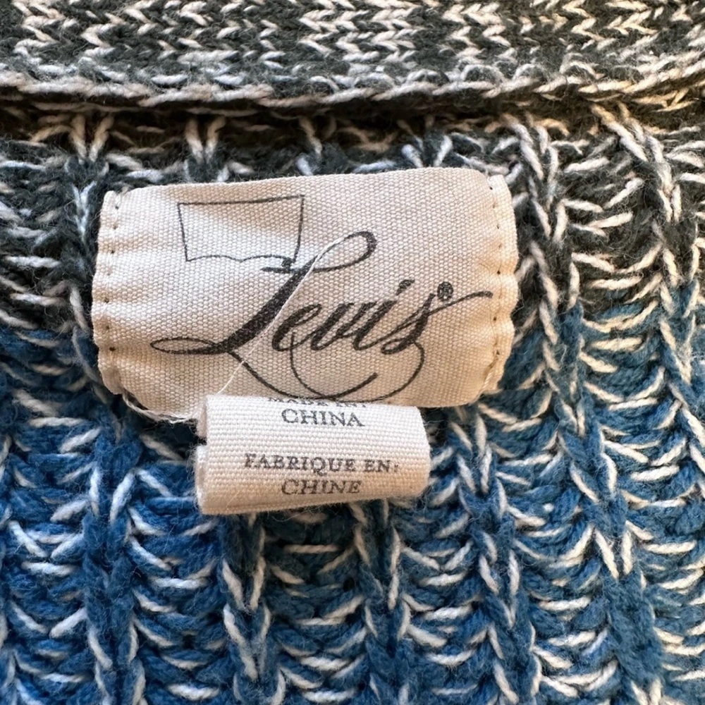 Levi's Black and Blue Striped Cardigan - Picture 4 of 4